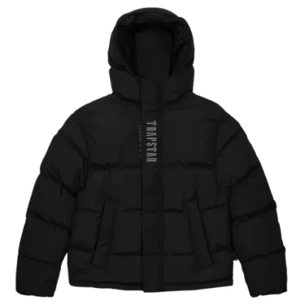 Trapstar Decoded Hooded Puffer 2.0 Jacket - Black
