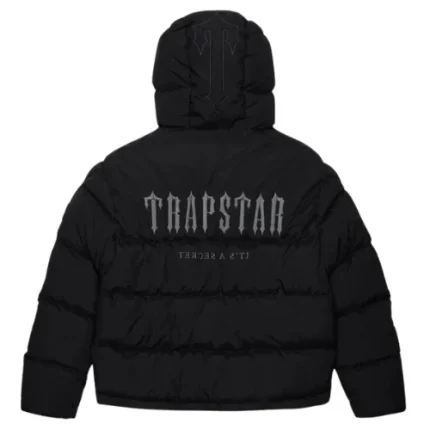 Trapstar Decoded Hooded Puffer 2.0 Jacket - Black